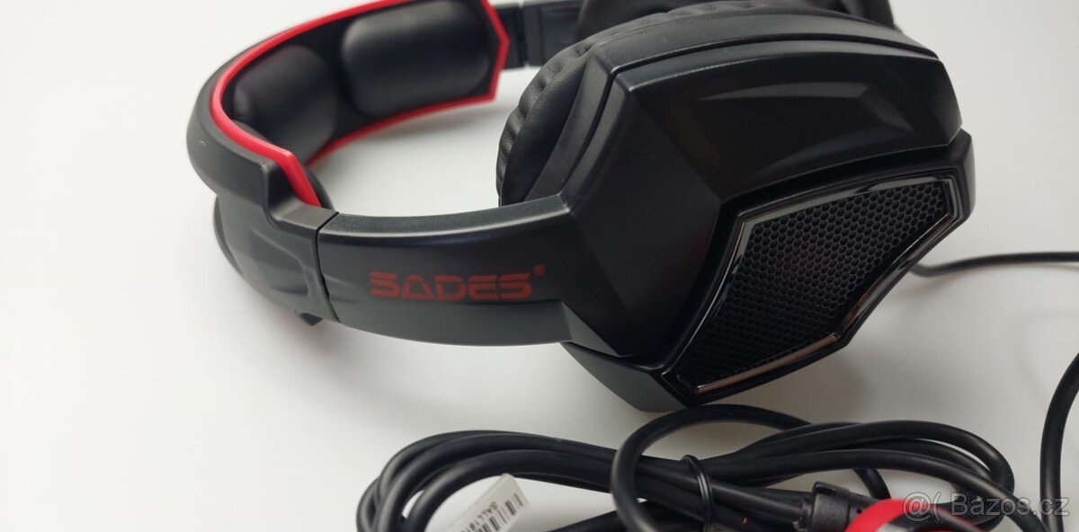 Herní sluchátka SADES A30S /stereo/prostorový zvuk/ LED - 4