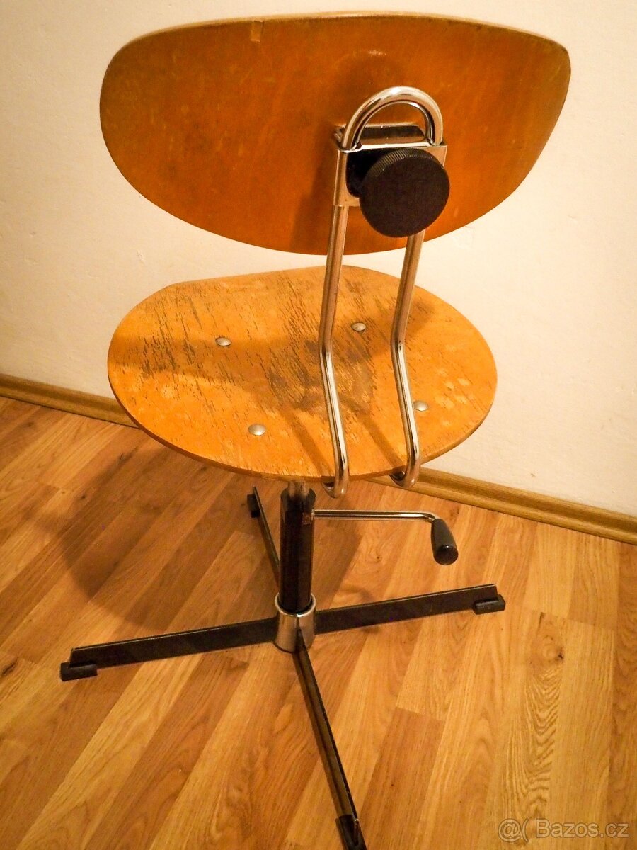 Kancelářská židle dřevěná - 4