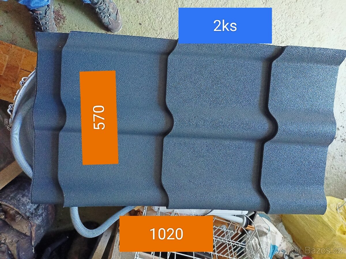 Zbytky AL střešní krytiny Antracit - Satjam Grande Plus - 4