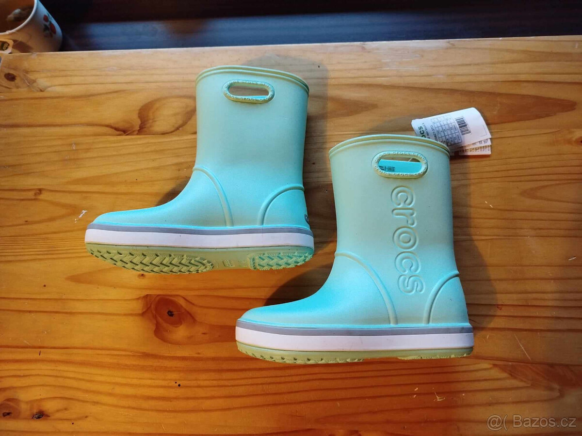 Holínky + nazouváky Crocs vel. 33-37 - 4