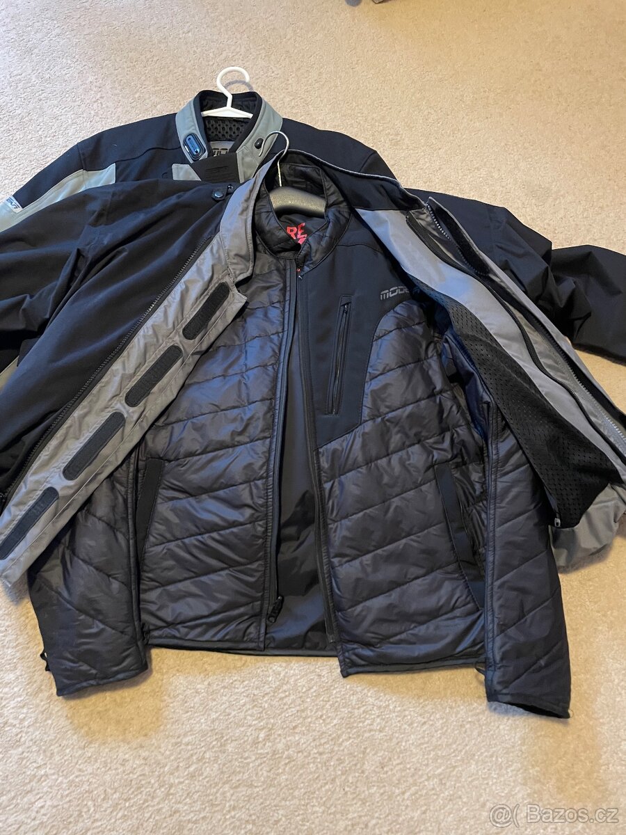 Textilní bunda MODEKA Aft Air černo/šedá M - 4