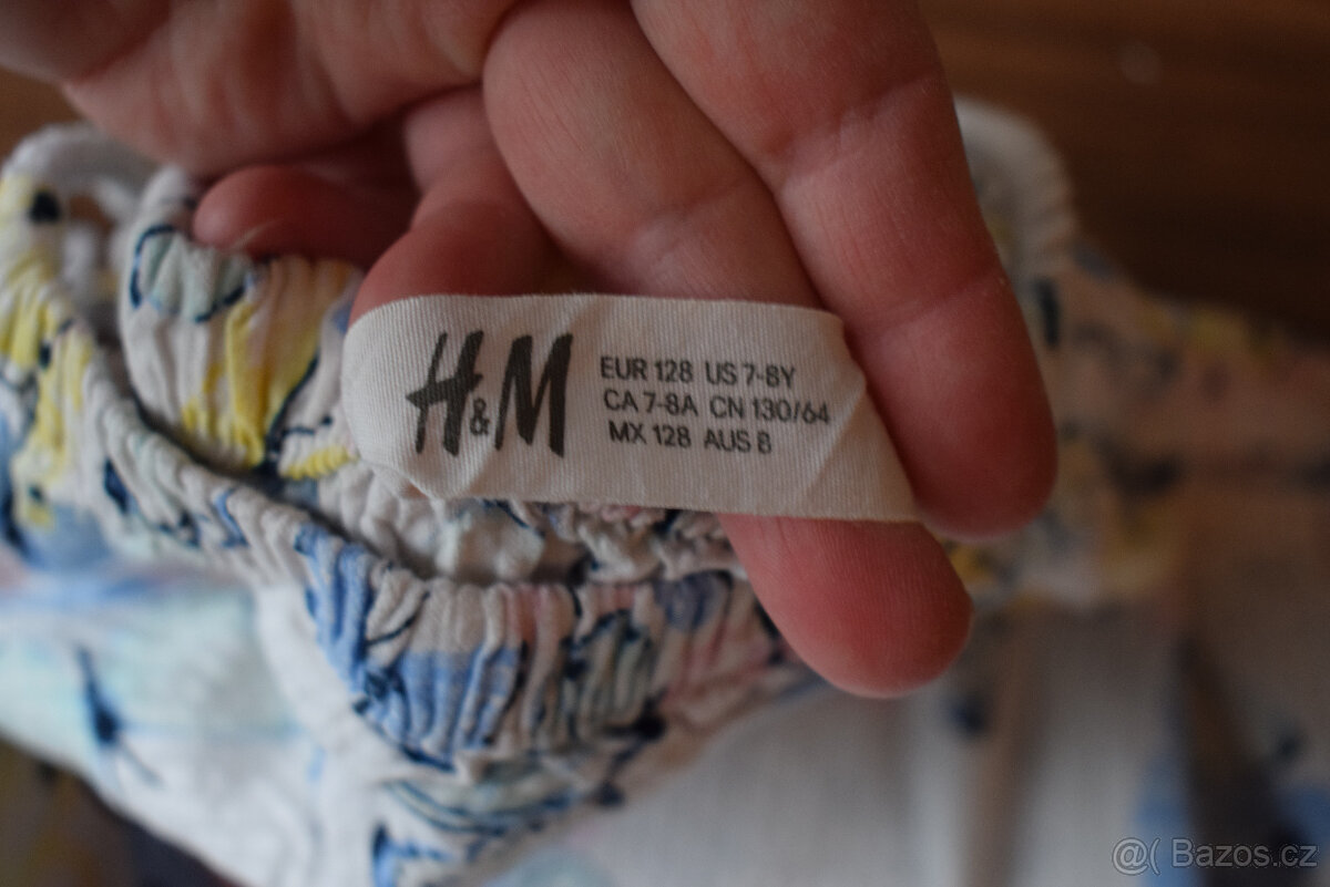 2 ks plátěné šaty H&M vel. 128 - 4