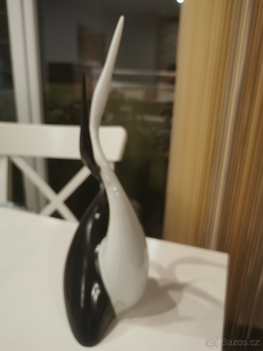 Soška Jaroslav Ježek volavky Royal Dux - 4