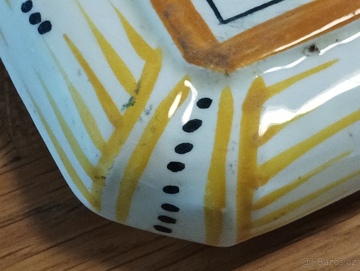 STAROŽITNÁ ART DECO PODLOŽKA CREIL ET MONTEREAU FRANCIE - 4