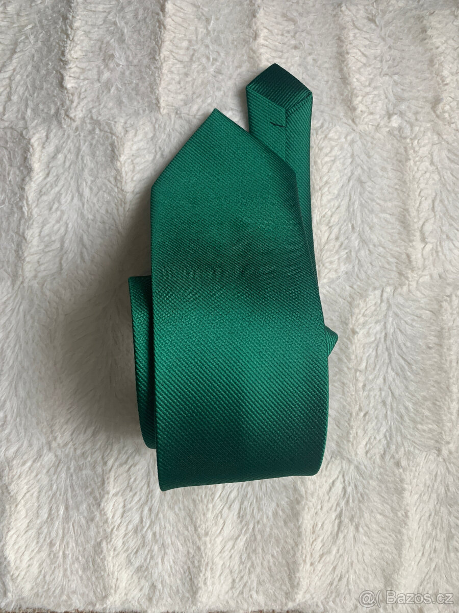 Zelená kravata, uzká - 4