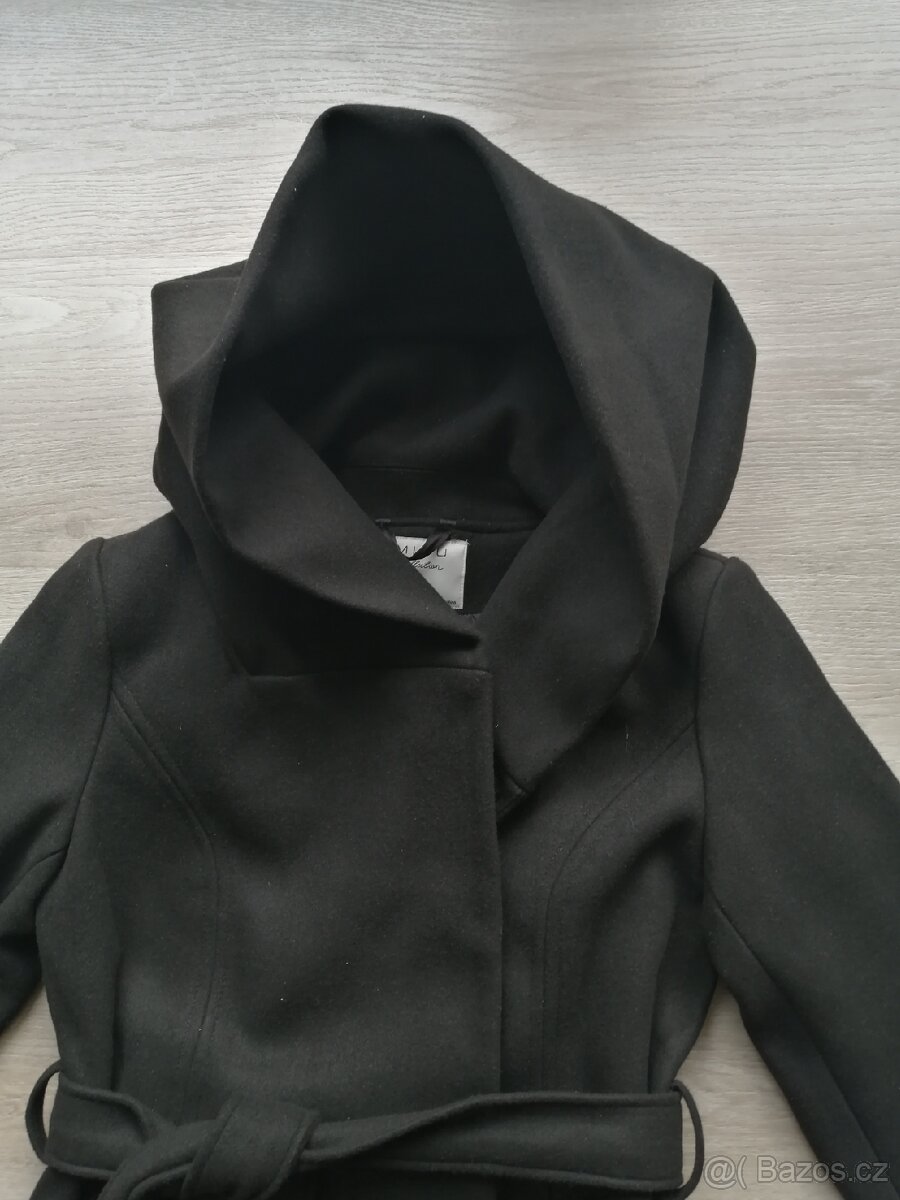 DÁMSKÝ ČERNÝ KABÁT - 4