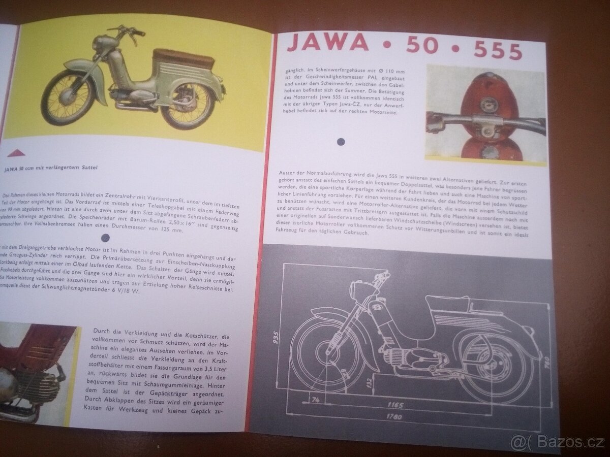 JAWA 50 model 555-prospekt- MOTOKOV - 4