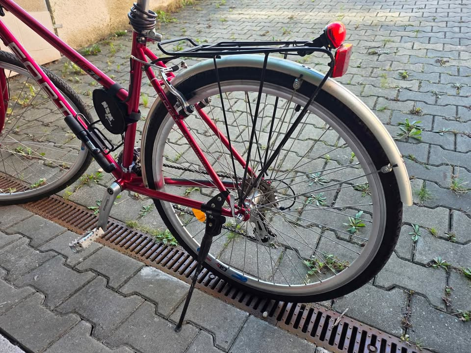 Dámské kolo Fort - červené - 4