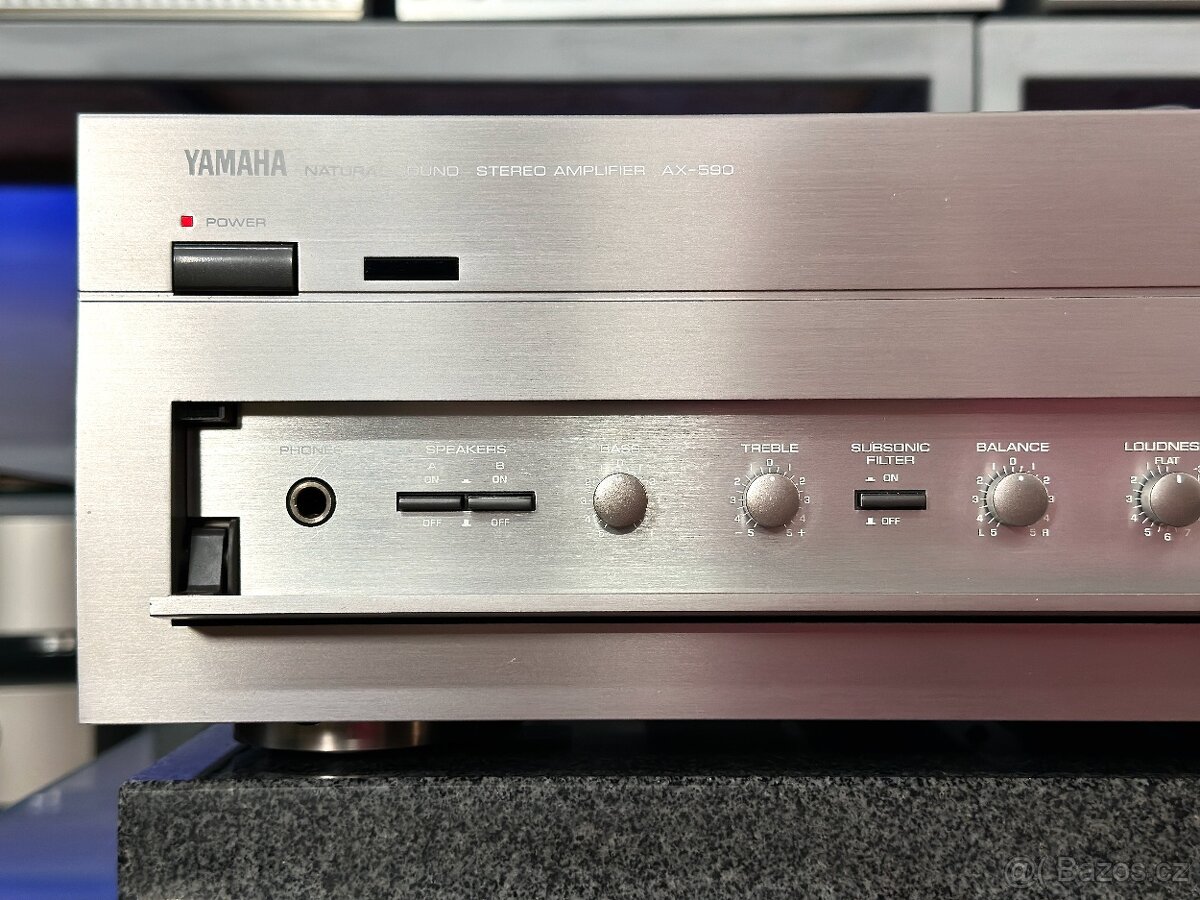 YAMAHA AX-590 (r.1995) 2x100W, dálka, TOP STAV - 4