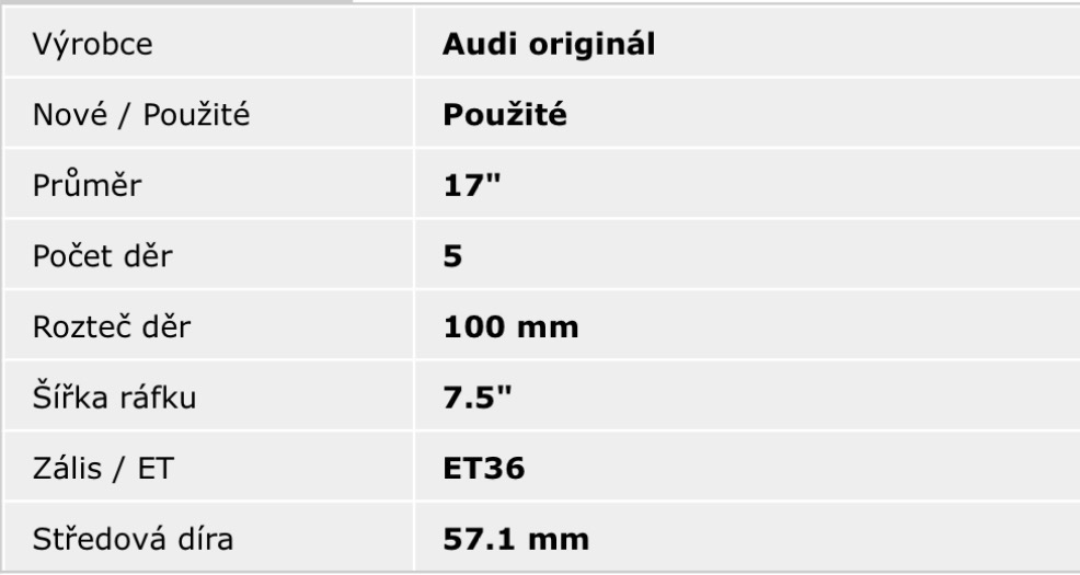 ALU 5X100 AUDI S1 originál - 4