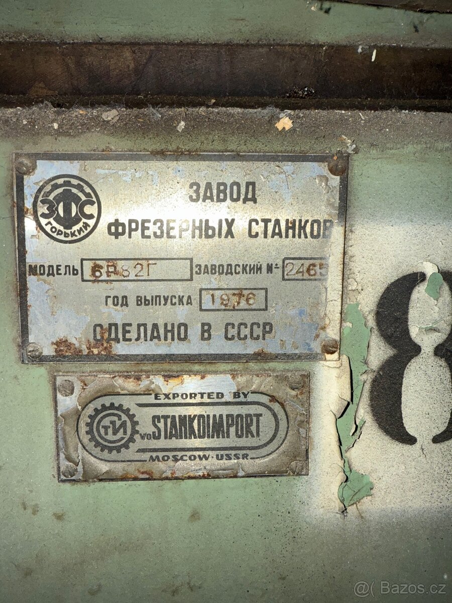 Ruská univerzální frézka 6Р82Г – (SSSR, 1976) - 4