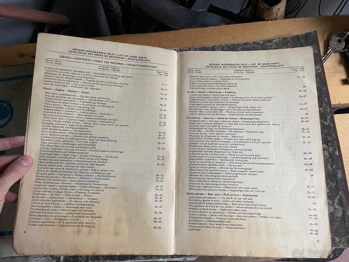 REZERVACE Seznam náhradních dílů Škoda 100, 100L, 110L de Lu - 4