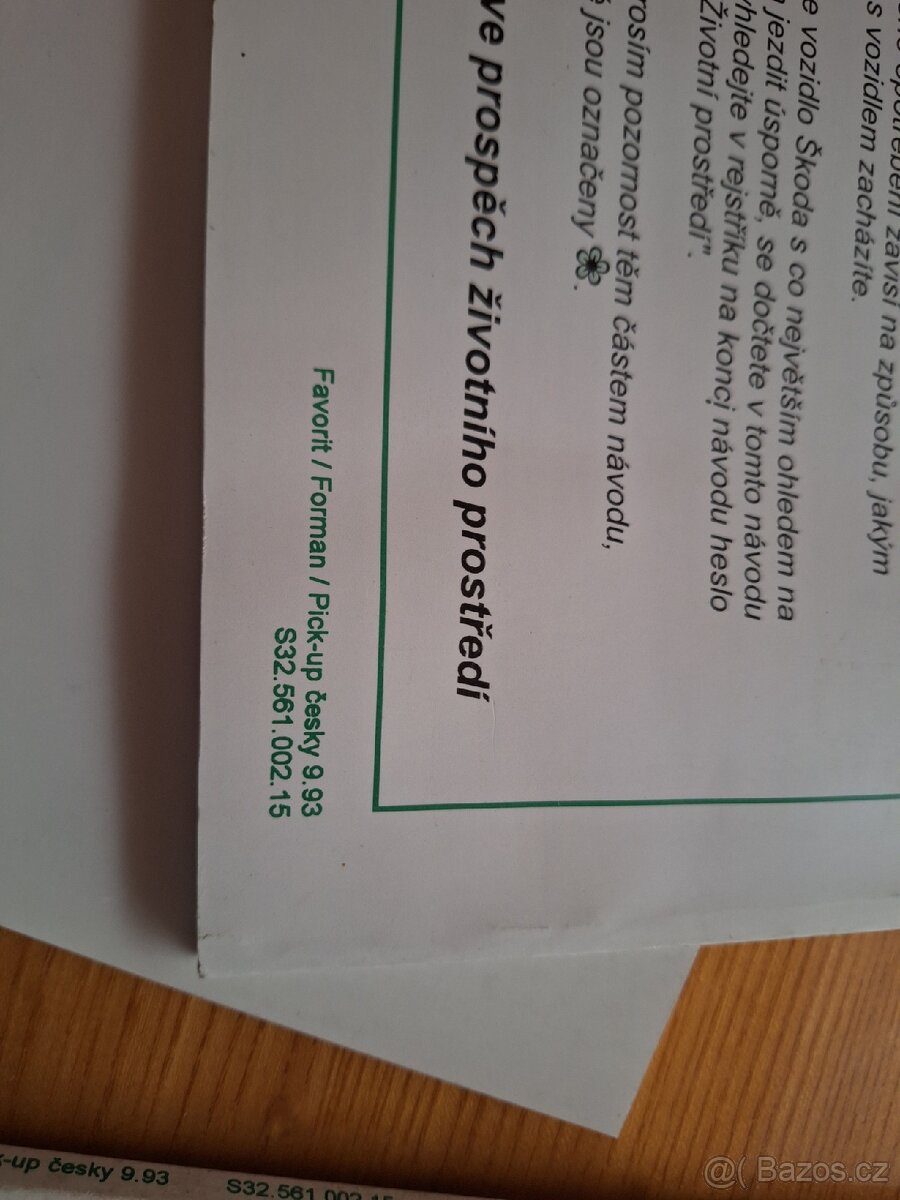 Nový návod k obsluze vozů Škoda Favorit/Forman/Pick-up - 4