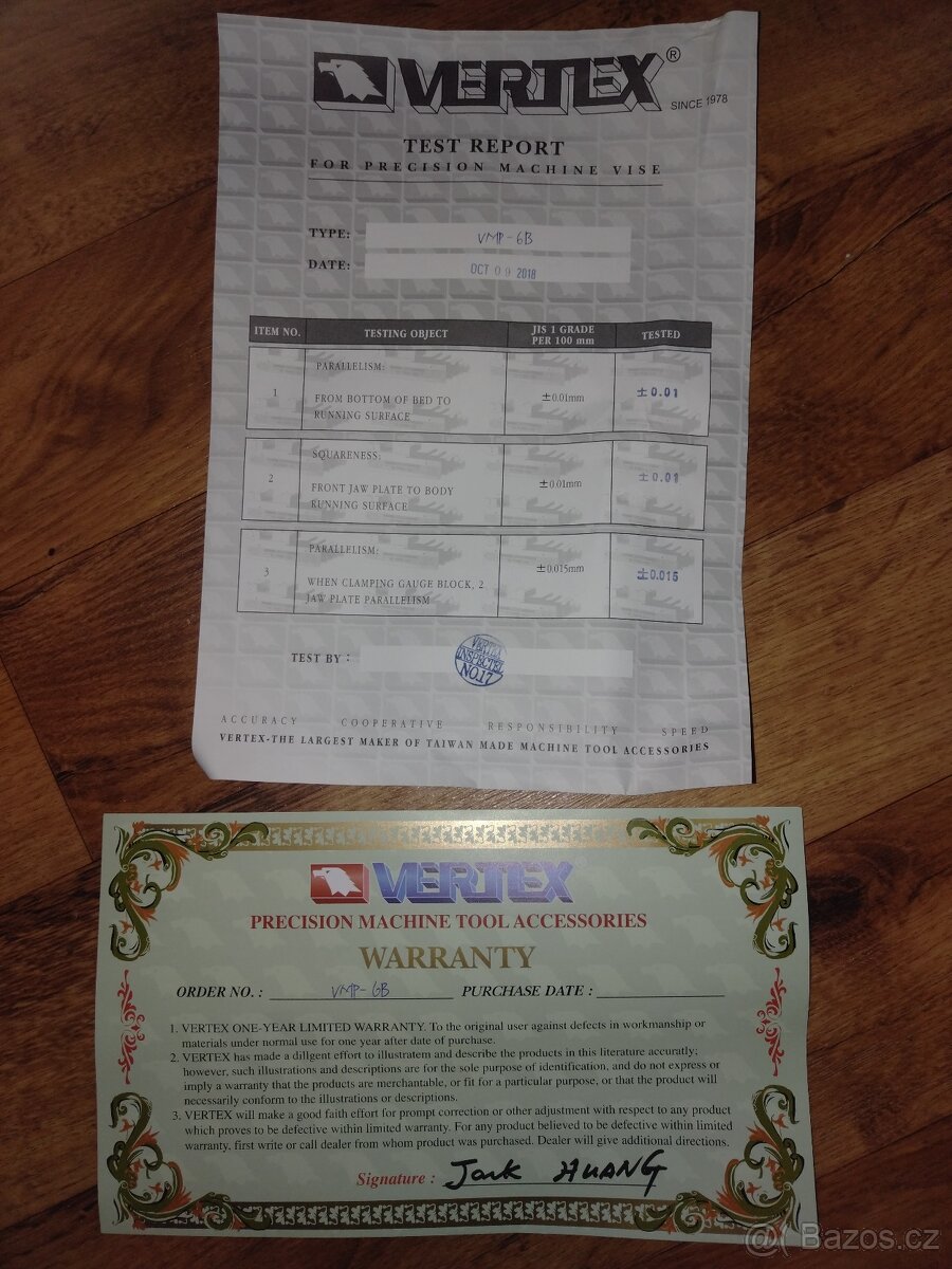 Strojní svěrák Vertex Vmp-6B - 4