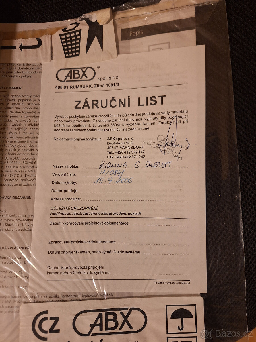 Krbová kamna ABX Kiruna 6 - 4