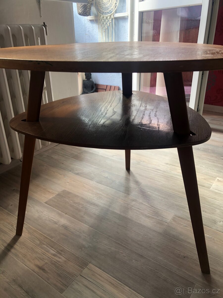 Retro konferenční stolek trsátko - 4