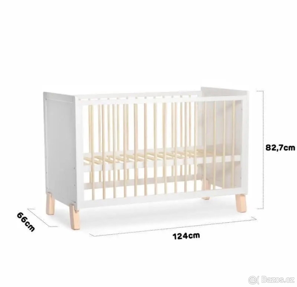 Kinderkraft Dřevěná postýlka - 4