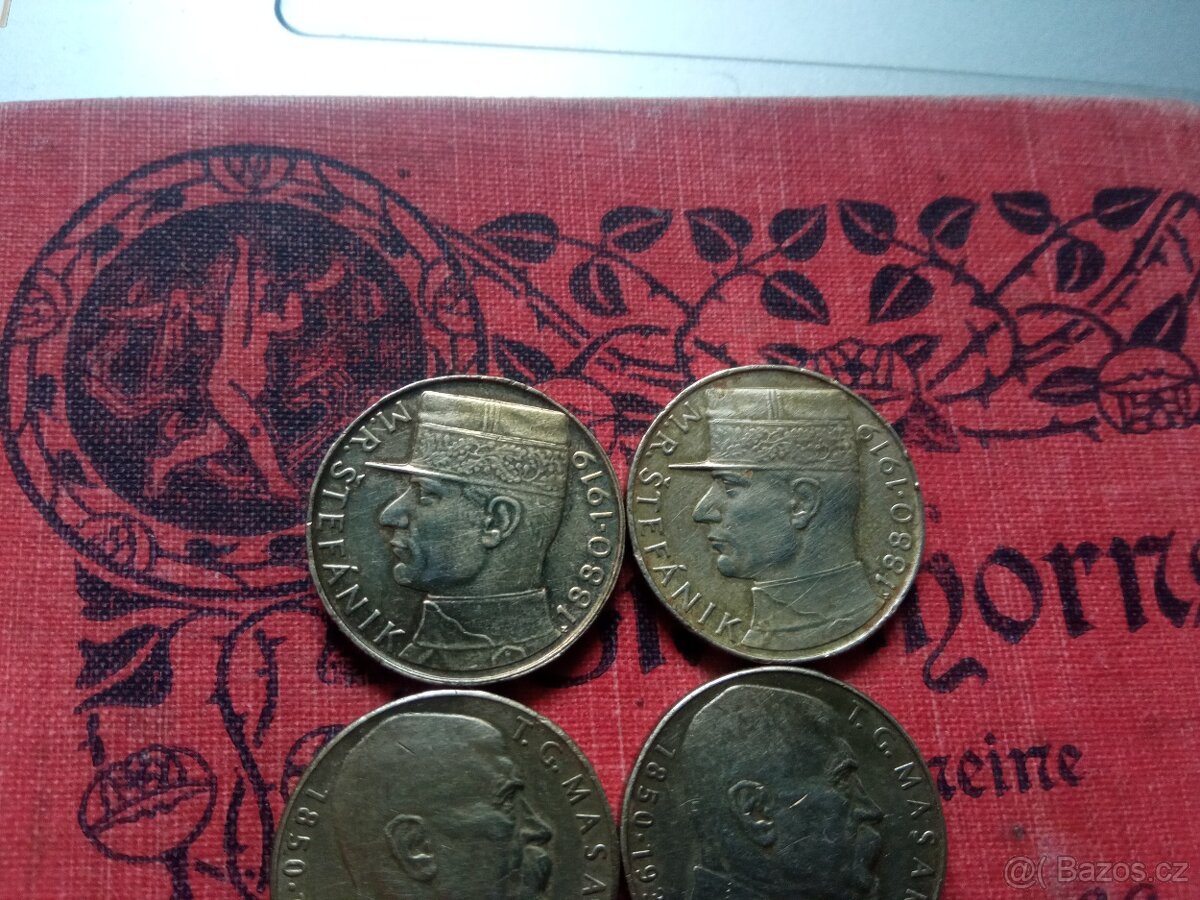 MINCE 10 KČS MASARYK+ ŠTEFÁNIK - 4