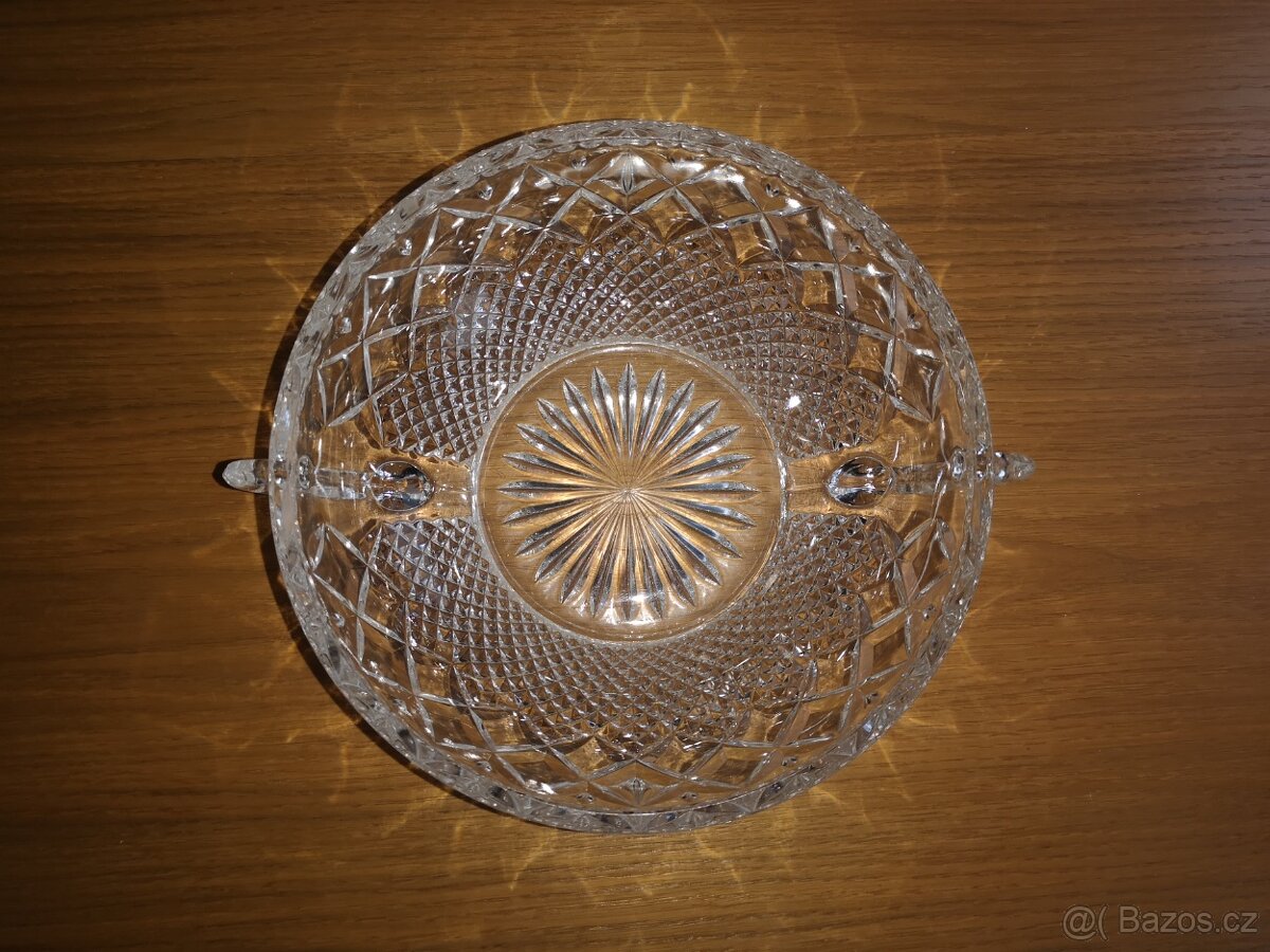 Skleněná mísa - broušená - 1 - 4