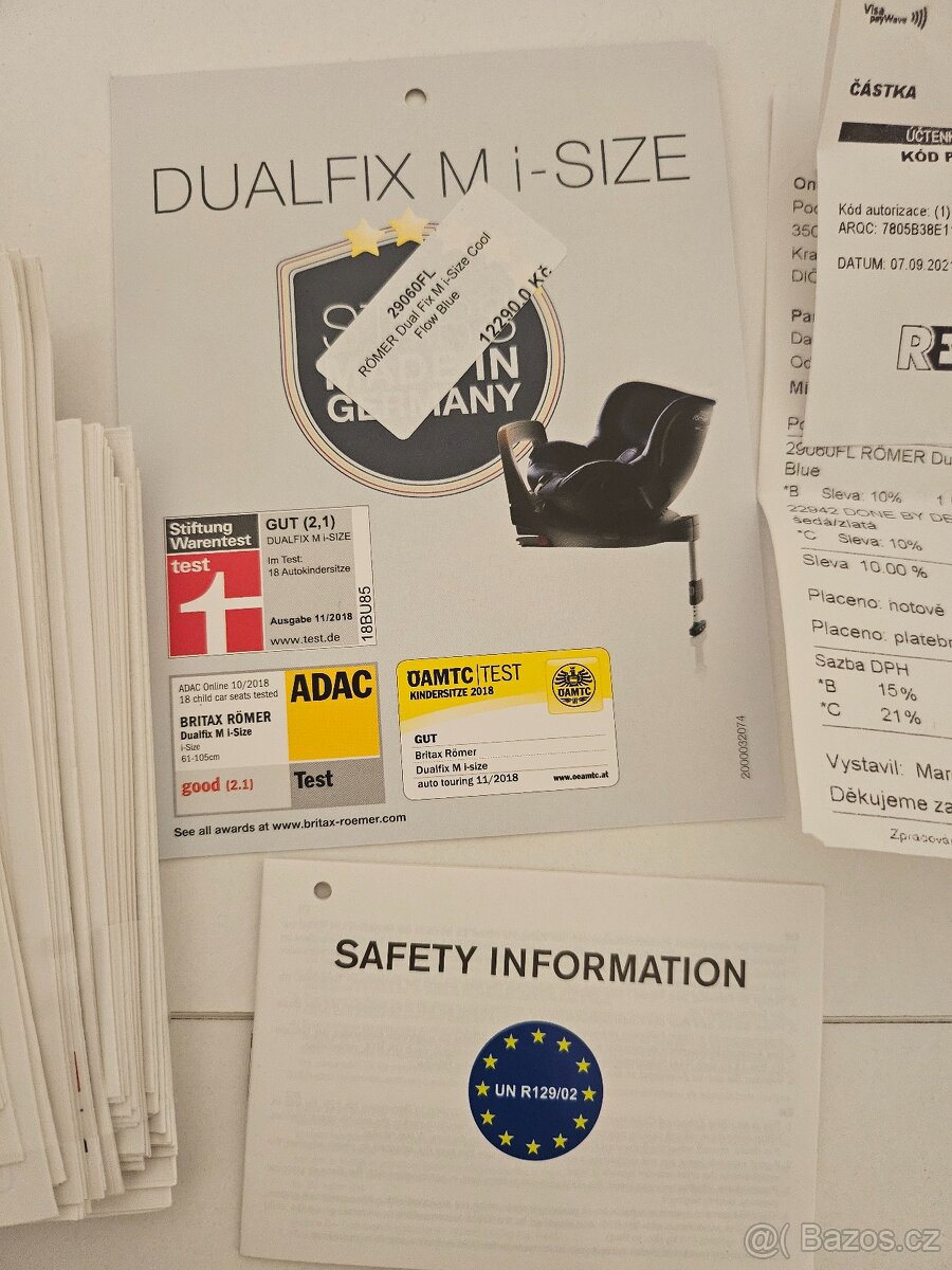 Britax Römer Autosedačka Dualfix M i-Size Cool Flow Blue - 4