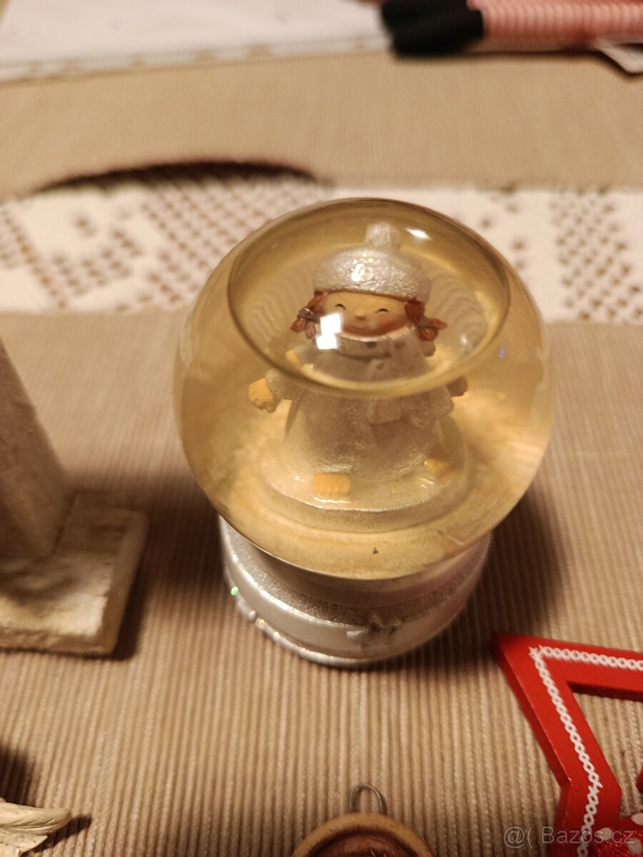 Mix vánočních ozdob a dekorací (dřevo, textil, vintage) - 4