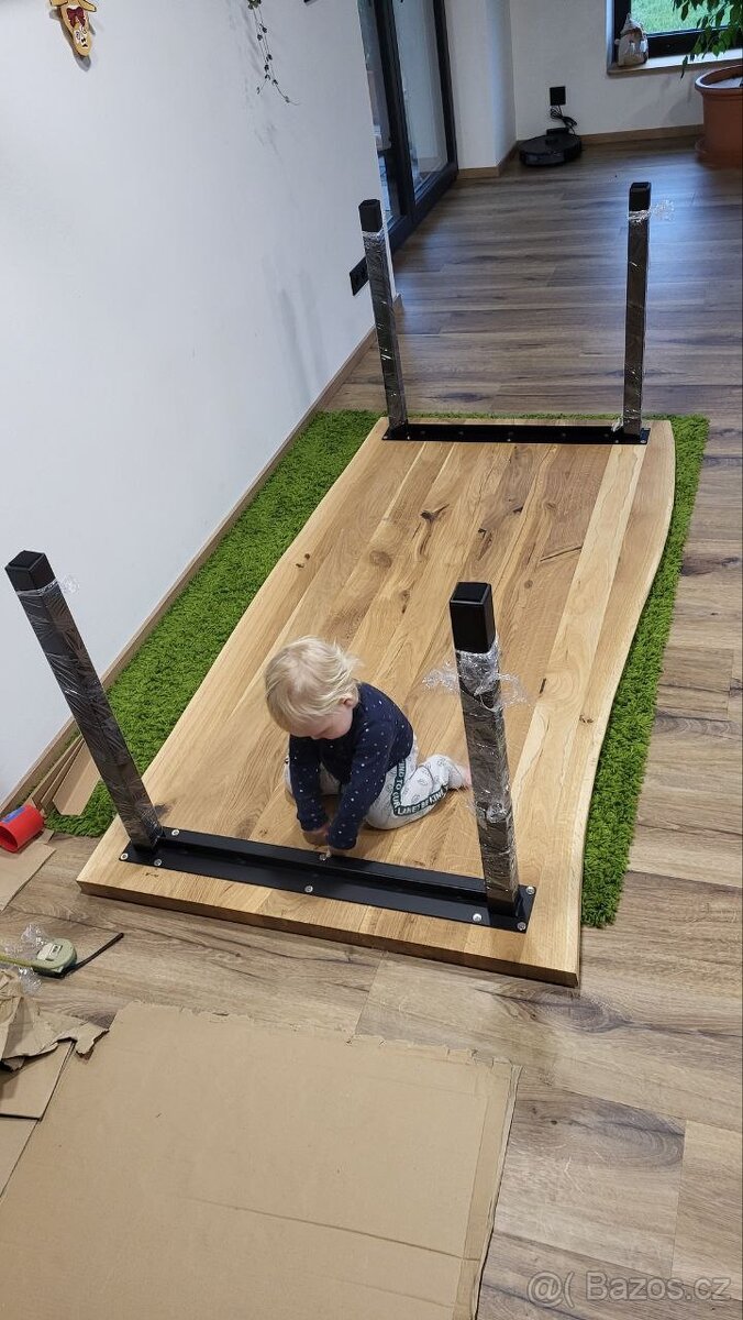 Kovové nohy ke stolu - černý lak - 4