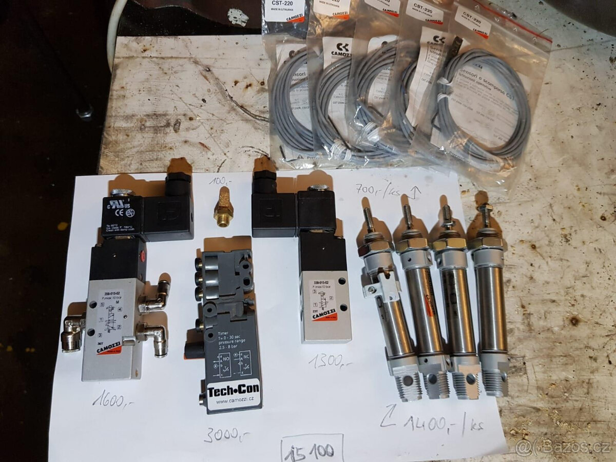 pneumatický ventily cívky, pístnice, válce CAMOZZI - 4