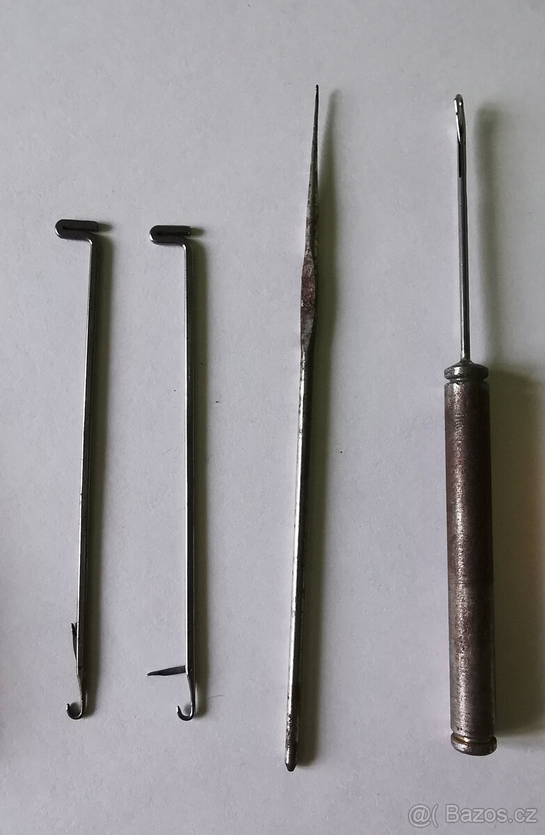 Sada retro háčků na háčkování – 25 ks (70.–90. léta, mix - 4