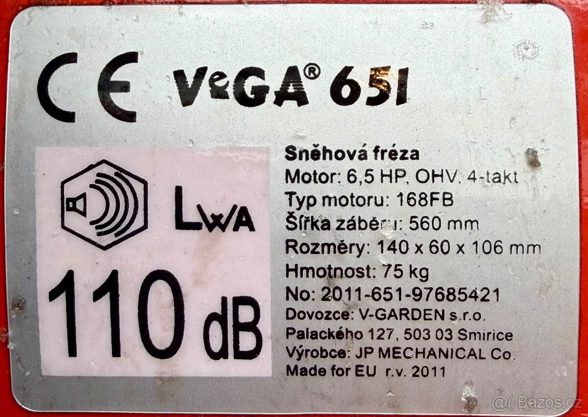 Sněhová fréza VEGA 651 - 4