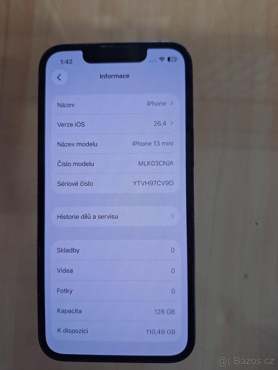 Apple iPhone 13 mini, 128GB Midnight, bat.100% - 4