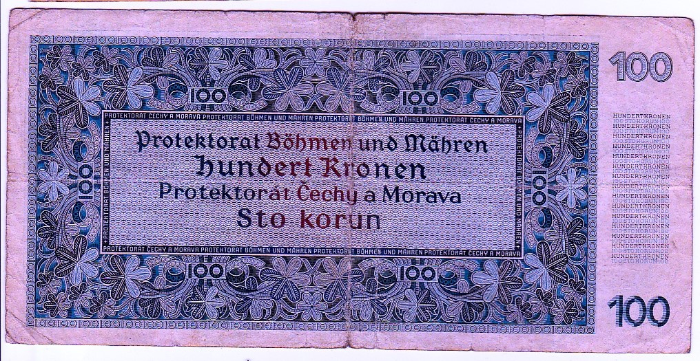 Bankovky Československo protektorát - 4