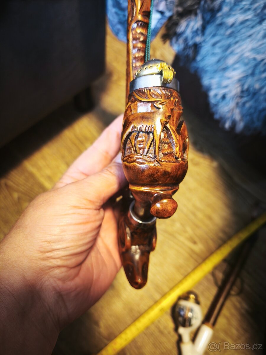 Staré dýmky s mysliveckým motivem. - 4