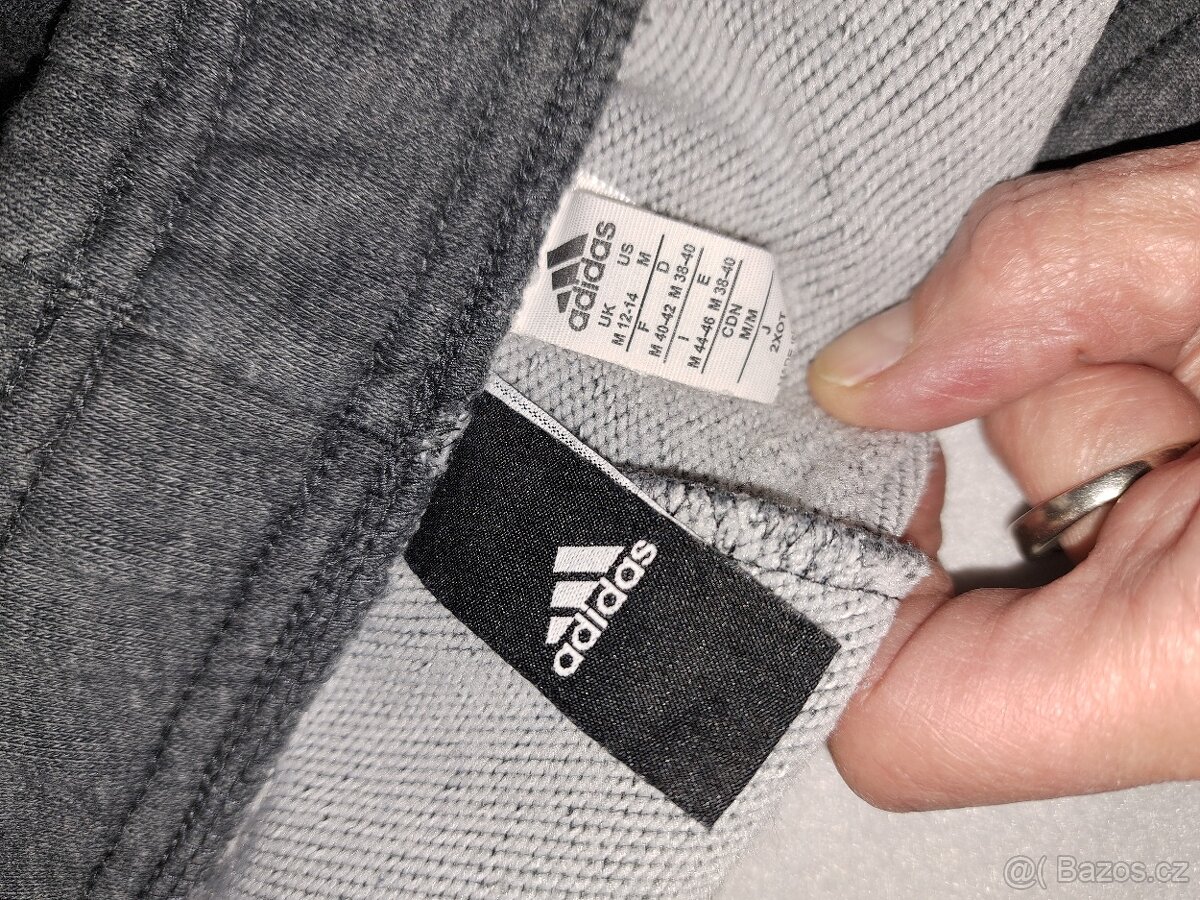 Dámské/dívčí šedé TEPLÁKY Adidas 38/40 - 4
