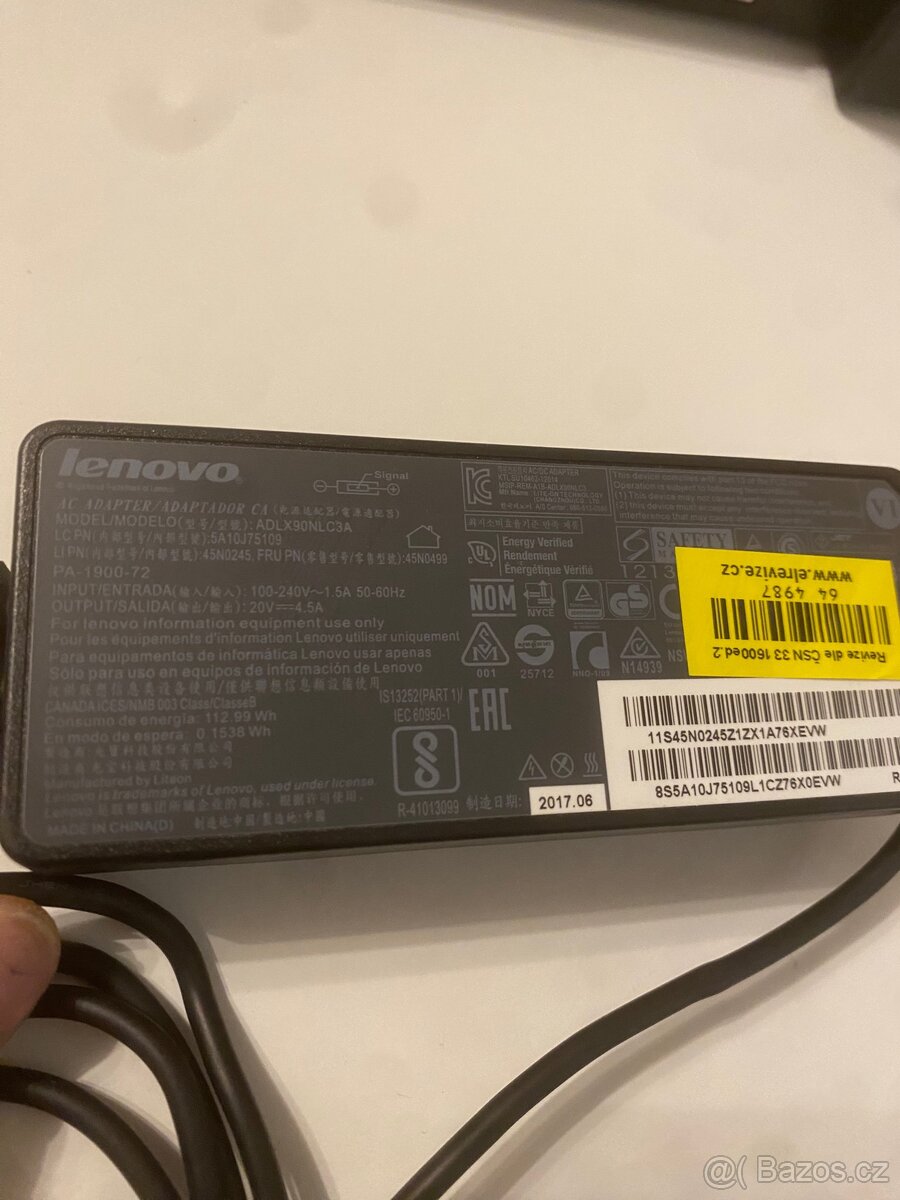 🖥️ Lenovo dokovací stanice 40AH + adaptér 20V 4.5A (originál - 4