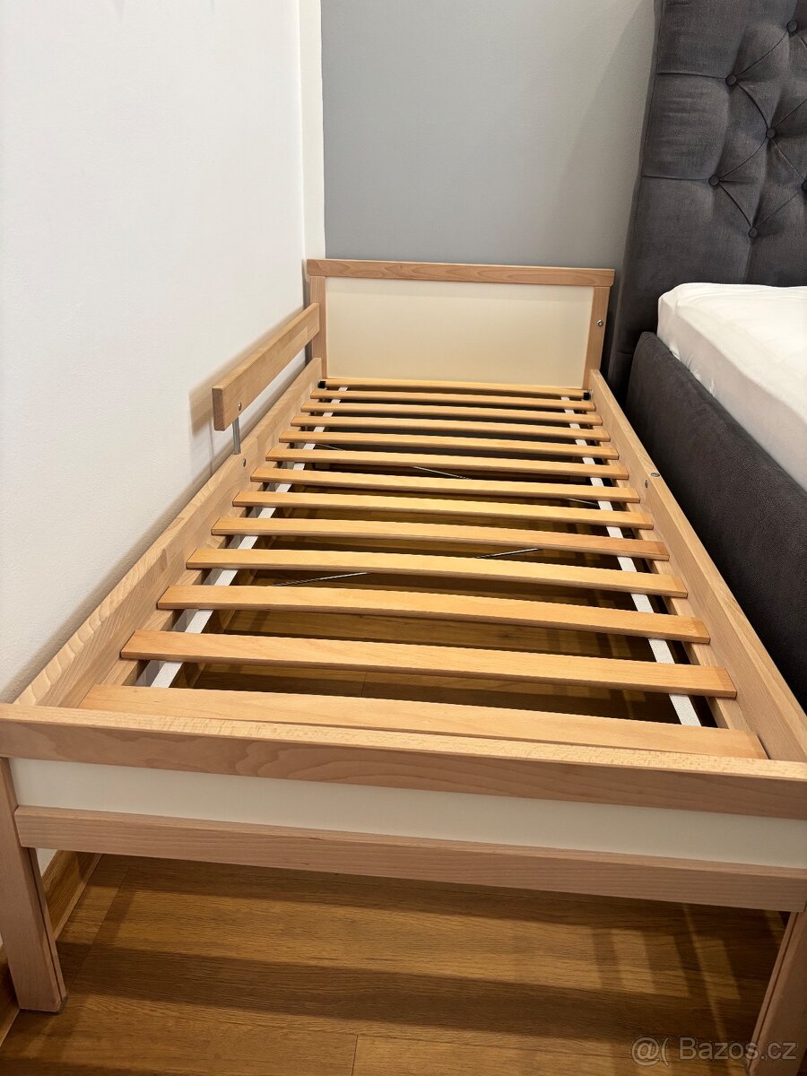 IKEA Dětská postel se zábranou vč. roštu a matrace - 4