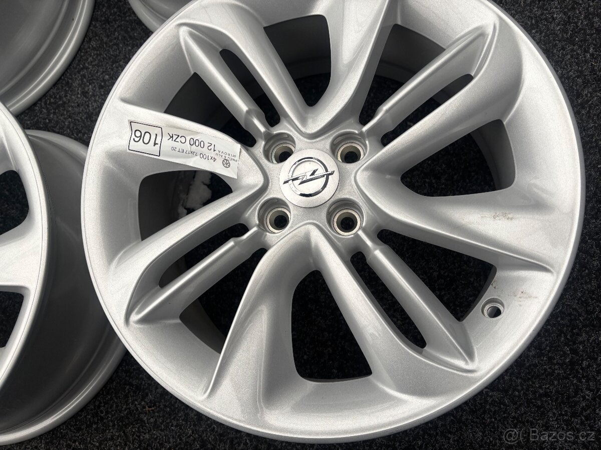 Orig. alu kola Opel 4x100 R17 - 4