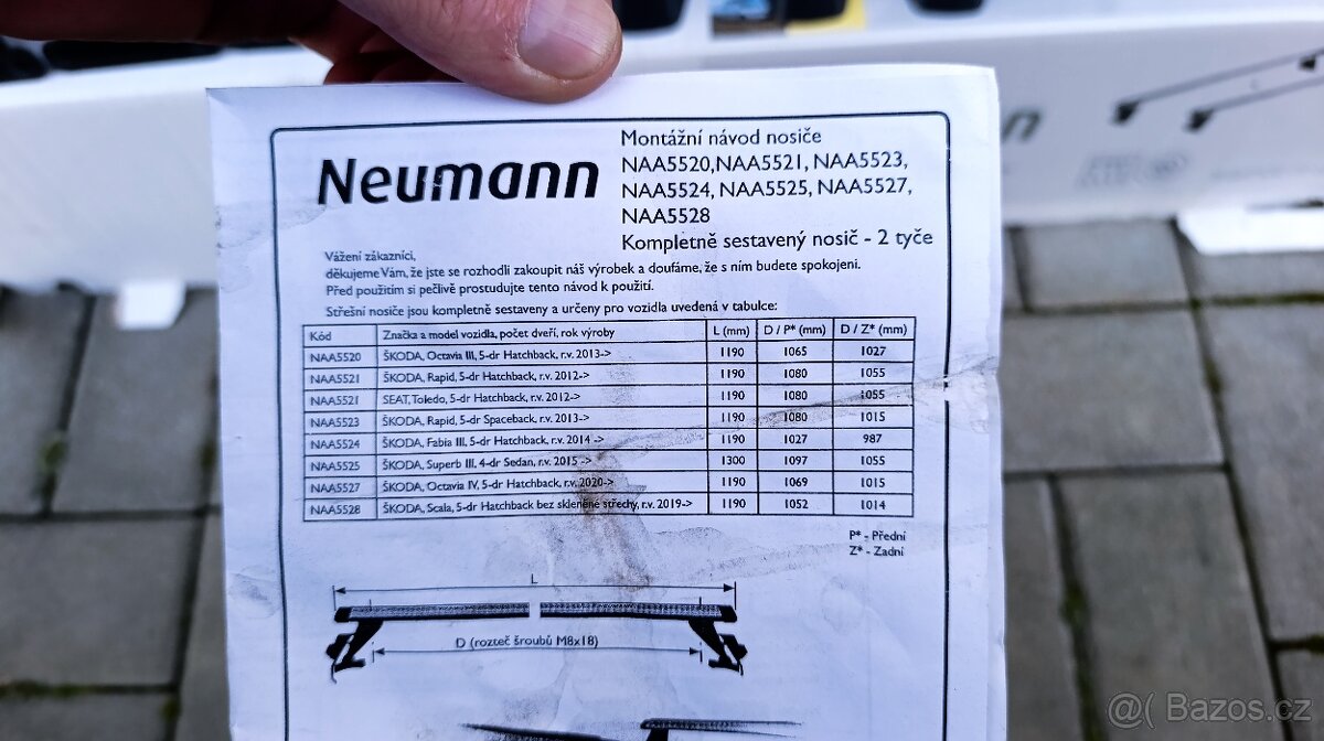 Střešní nosič NEUMANN pro ŠKODA, Rapid, 5-dr Spaceback - 4