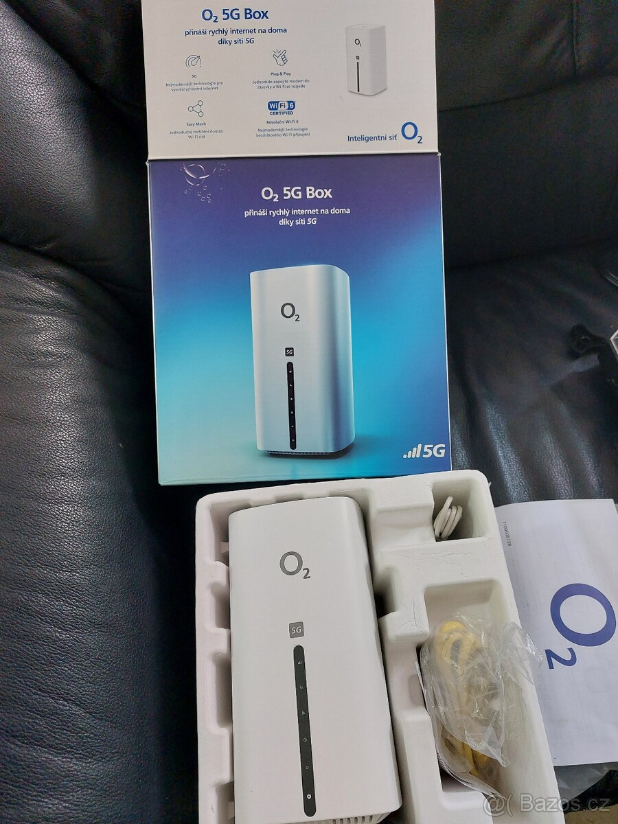 O2 5G Box, WiFi 6, příslušenství, krabička - 4