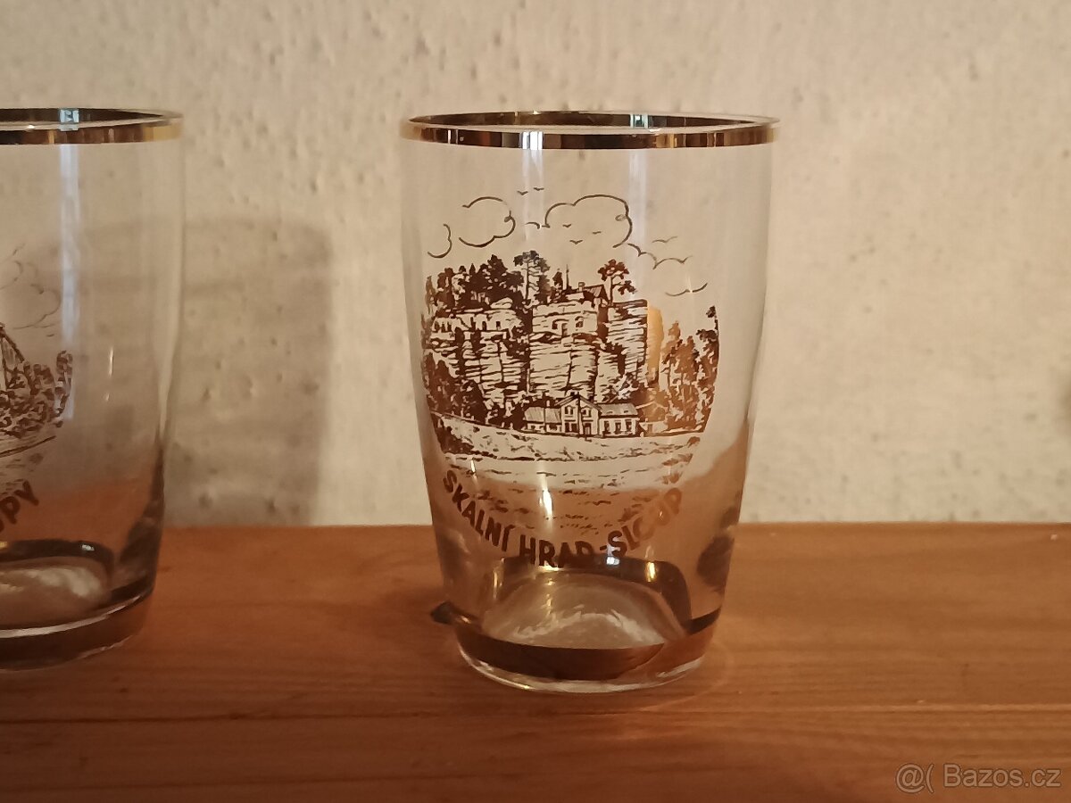 Retro skleničky mix 1 - 4