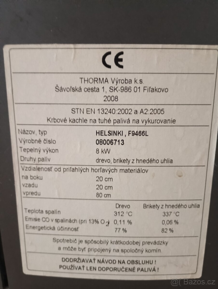 Prodám krbová kamna - 4