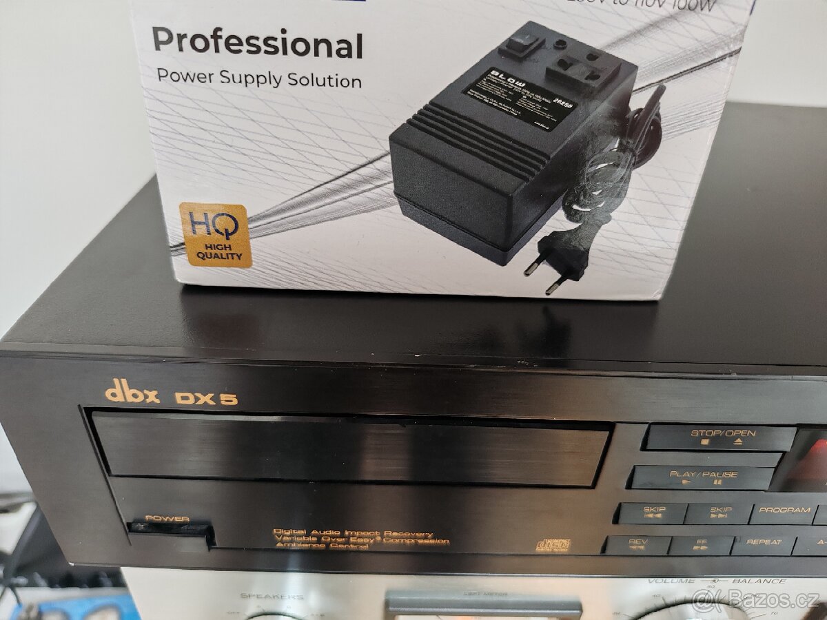 CD přehrávač DBX DX-5 120V + trafo na naší síť - 4