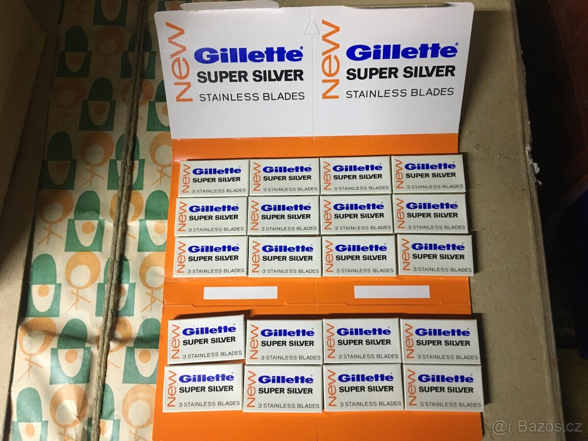 Staré žiletky Gillette Super Silver 600ks - 4
