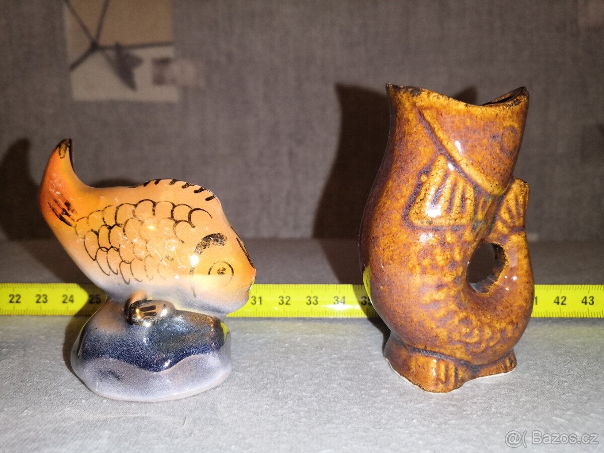 Miniatury 1-ryby, ryba, soška, kapr, štamprle - 4