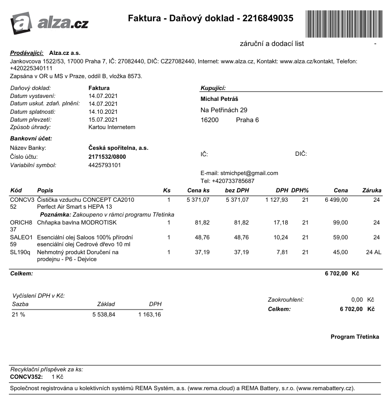 Čistička vzduchu Concept - 4