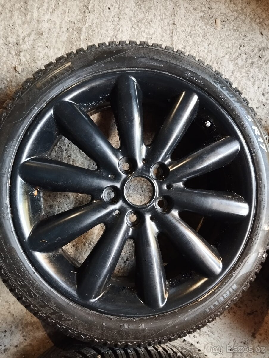 ALU kola Mini Cooper S 7x17 IS54 + celoroční 205/45/17 - 4