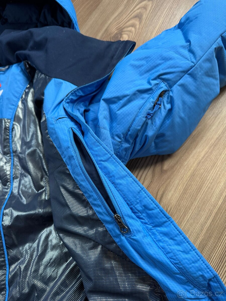 KRÁSNÁ PÉŘOVÁ LYŽAŘSKÁ BUNDA zn. COLUMBIA vel. M - 4