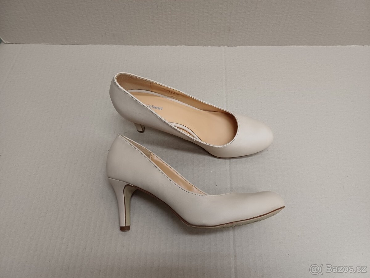 Béžové lodičky vel.36 - 4