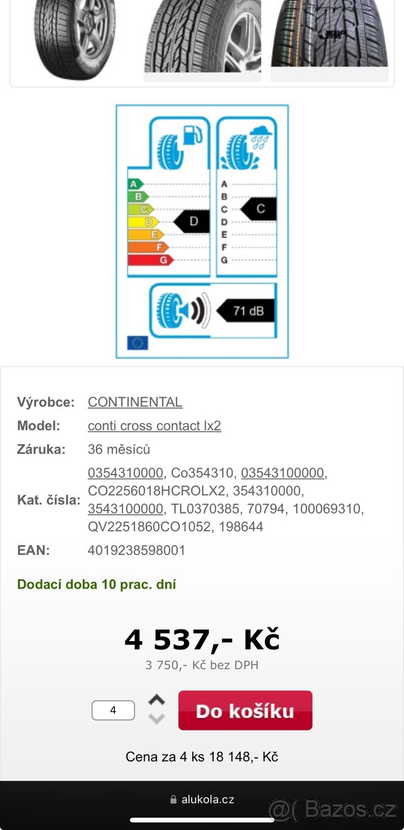 ContiCross Contact 225/55 R18 Letní - 4