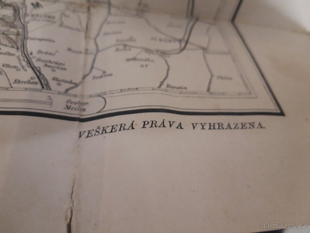 Mapa východních Čech Království českého r.v.1897 - 4