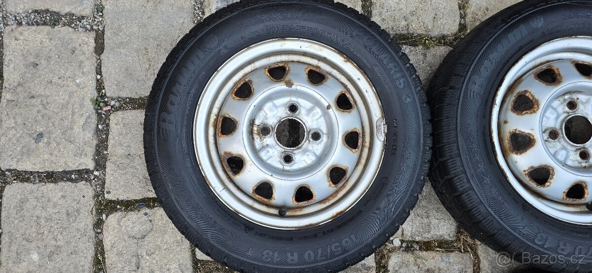 Disky Felicia /Favorit 4,5 x13, 165/70/13 - můžu poslat - 4